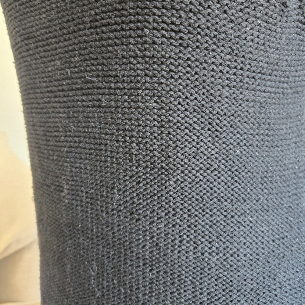 Lee Mathews Womens Soft Black Chunky Knit Sleeveless Pullover Sweater Size Small - Picture 4 of 9